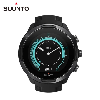 Suunto 9 Baro Black 堅固強勁 超長電池續航力 及 氣壓式高度的多項目運動GPS腕錶(經典黑)