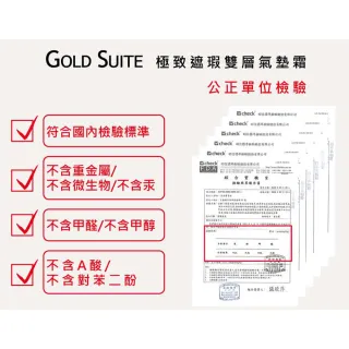 【GOLD SUITE】醫美推薦全效抗老氣墊粉餅 4入組