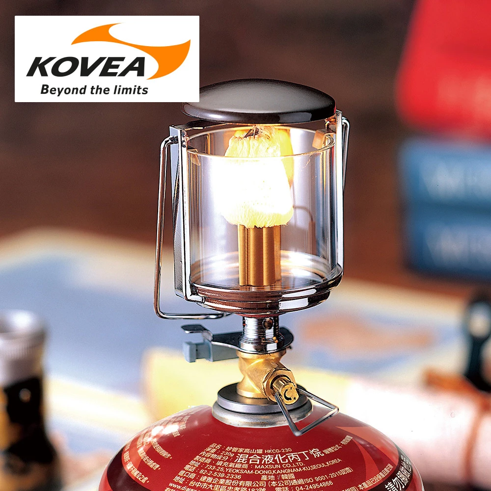 【KOVEA】電子點火瓦斯燈OBSERVER　KL-103(附收納盒 免插電 高山瓦斯營燈 輕量便攜 戶外露營燈)