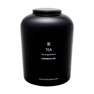 鮮彩陶瓷茶罐(黑色)