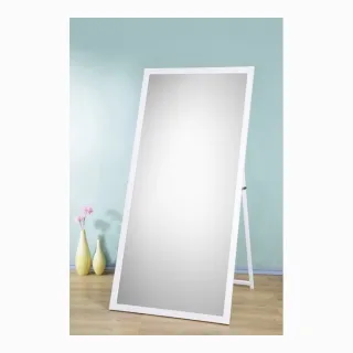 【鏡王之王】超大型原木立鏡寬84公分-白色(掛鏡 穿衣鏡 全身鏡)雙11限定