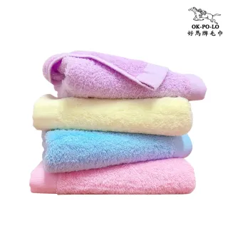 【OKPOLO】台灣製造飯店重磅毛巾-12入組(吸水厚實柔順)