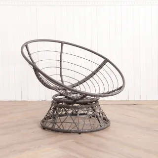 【生活工場】舒適旋轉式星球椅