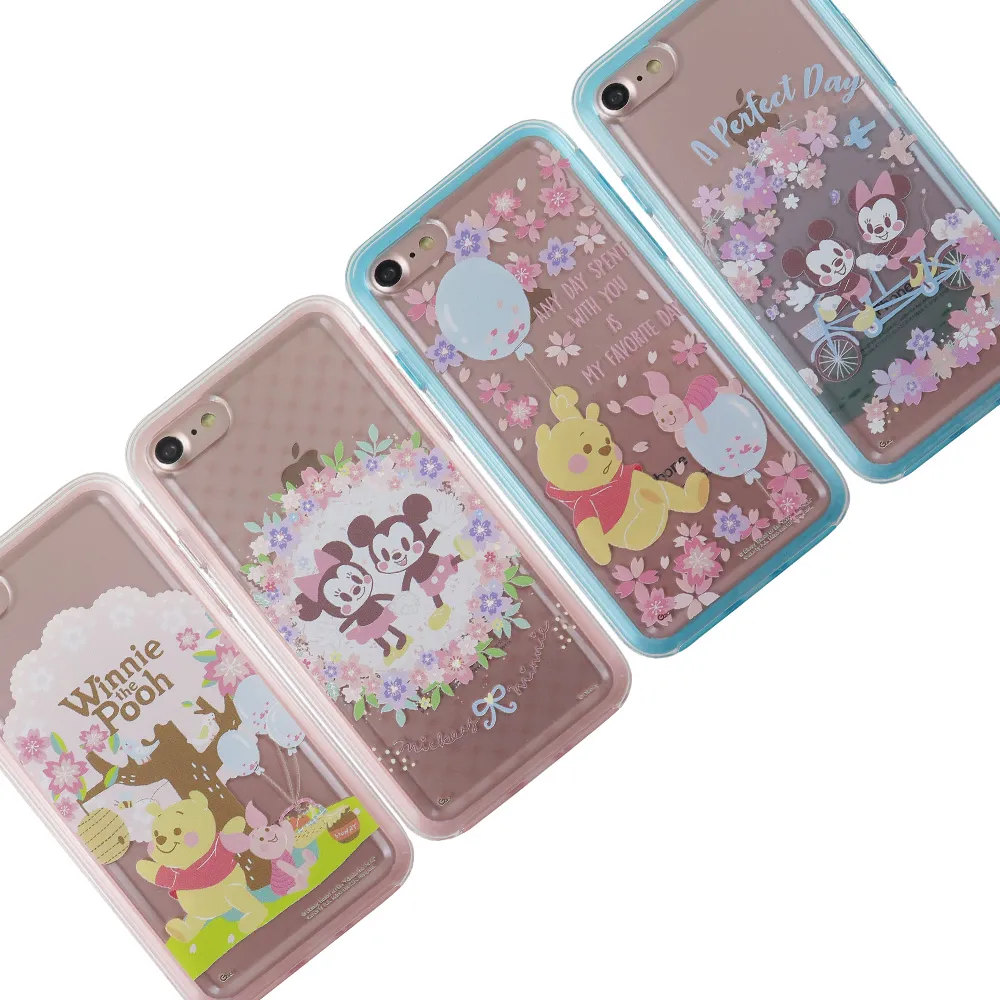 【Disney 迪士尼】iPhone 7/8 Plus 二合一雙料保護殼套_櫻花季(5.5吋)