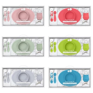 寶寶餐具套組_6色可選(FDA認證矽膠、最適合寶寶的第一套餐具)