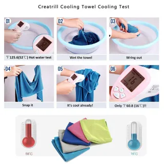 【Cool Towel】機能運動舒適涼感冰絲毛巾(防紫外線.快速降溫)