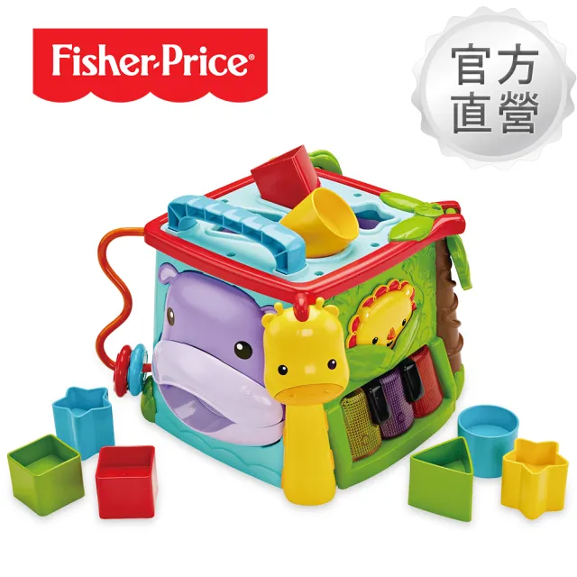 【Fisher-Price 費雪】可愛動物積木盒