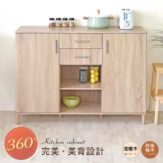【Hopma】日式大容量雙門廚房櫃/收納櫃/收納櫃/櫥櫃