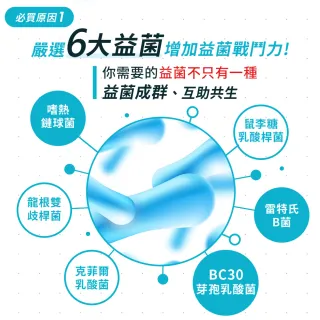 【我的健康日記】六效乳酸菌經典原味 30日份(6入組)