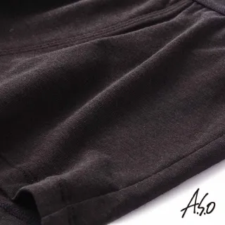 【A.S.O 阿瘦集團】負離子男性內褲五片式剪裁四角褲(黑色)