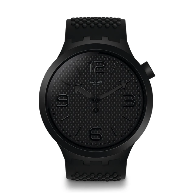 【SWATCH】Big Bold 系列手錶 BBBLACK 暗夜黑 男錶 女錶(47mm)