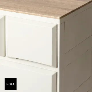 【HOLA】木紋抽屜收納櫃 寬55cm 四層