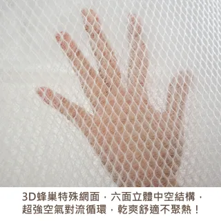 【舒福家居】3D幼童午睡墊床墊 透氣水洗 抗蹣菌(小號120X65cm)
