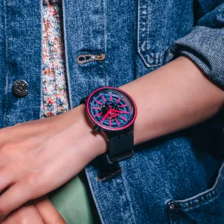 【SWATCH】BIG BOLD光譜系列手錶 BLUE TASTE 亮彩藍(47mm)