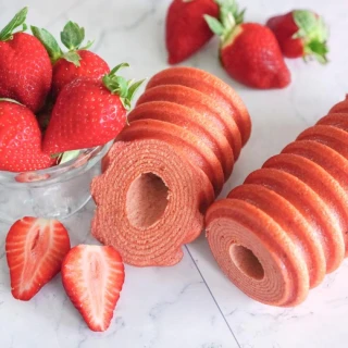 草莓年輪蛋糕(草莓季限定/乾燥草莓研磨/防疫甜點)