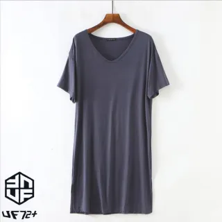 【UF72+】SW-MOD01 莫代爾V領親膚透氣舒適居家睡裙(莫代爾/居家/睡衣)