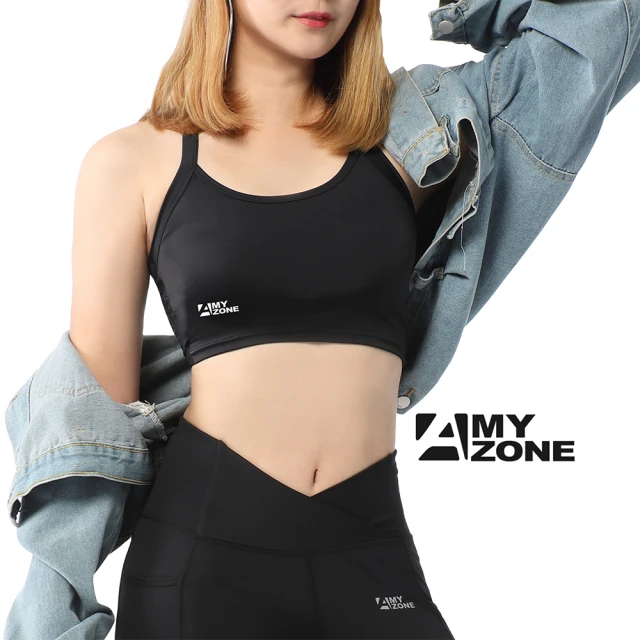 【A-MYZONE】女款3D緩衝2in1多功能抗菌機能運動內衣中高強度支撐(長跑/馬拉松/登山/健身/游泳/溯溪)