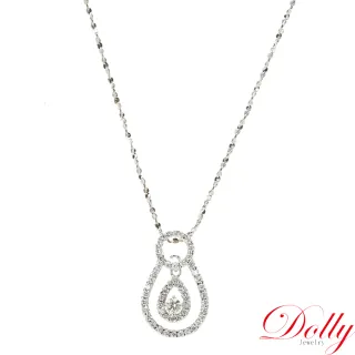 【DOLLY】18K金 鑽石項鍊 輕珠寶系列(001)