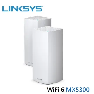 (3入組)【Linksys】Velop MX5300 三頻 AX5300 Mesh WIFI6 網狀路由器