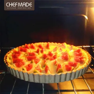 【美國Chefmade】活動式圓底不沾塔模派模-9.5吋(CM016)