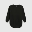 【GAP】女裝 厚磅密織系列 簡約素色寬鬆圓領長袖T恤(多色可選)