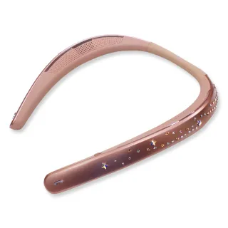 【SHARP 夏普】水晶限量版 AN-SS1 Sound Partner 頸掛式藍牙揚聲器(施華洛世奇-星鑽珍珠粉)