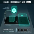 【ADAM 亞果元素】OMNIA Q3 三合一無線充電座(含USB-C 24W PD快速充電器)