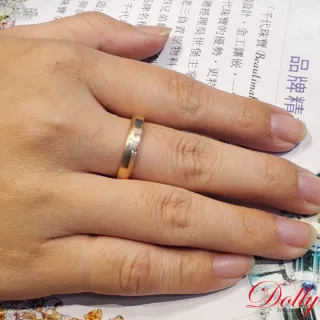 【DOLLY】14K金 求婚戒玫瑰金鑽石戒指(001)