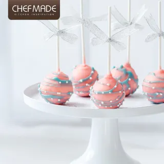 【美國Chefmade】巧克力棒棒糖 12連不沾烤模-含紙叉(CM027)