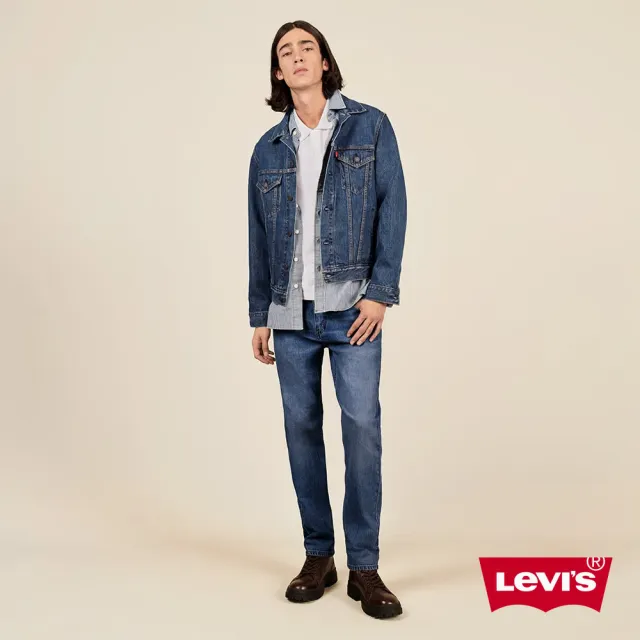 【LEVIS】男款 上寬下窄 502Taper牛仔褲 / 中藍刷白 / 彈性布料 熱賣單品