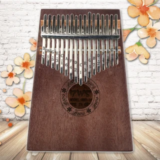 【美佳音樂】Kalimba 卡林巴琴拇指琴-超值全配．17音桃花芯木單板-復古色(贈旅行包)