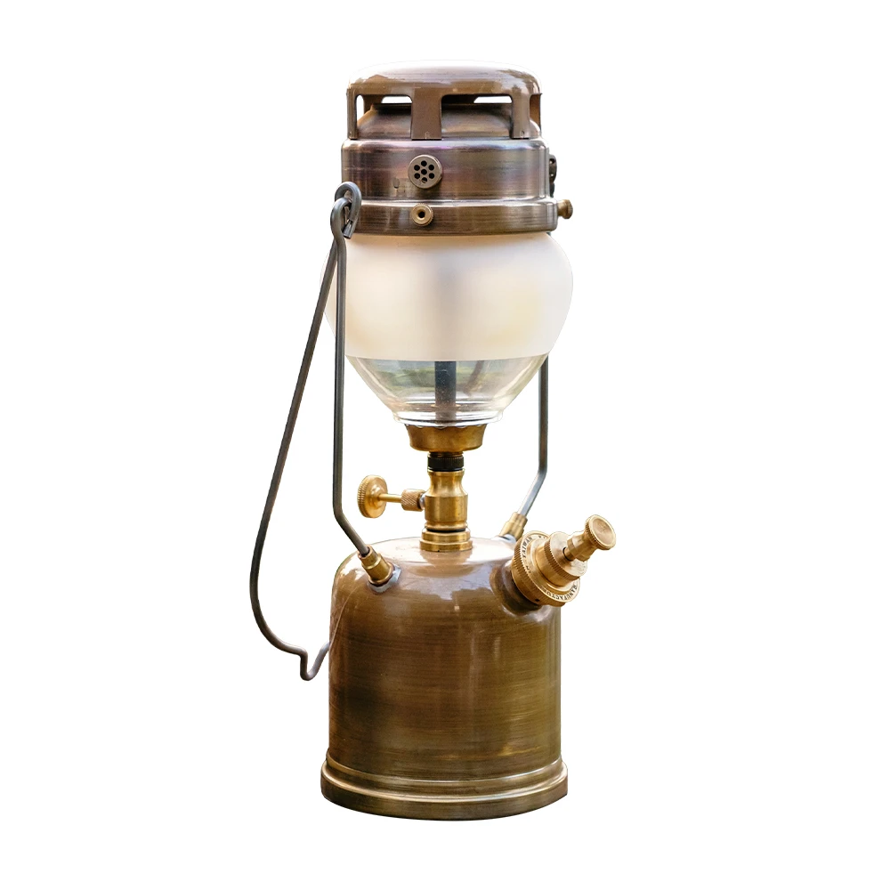 【KITELAMP】K410全銅色復古汽化燈(Tilley汽化燈 古典氣化燈 露營吊掛燈 復古煤油燈 X410煤油汽化燈)