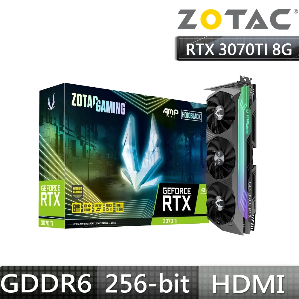 GAMING GeForce RTX 3070TI AMP HOLO 顯示卡(ZT-A30710F-10P)
