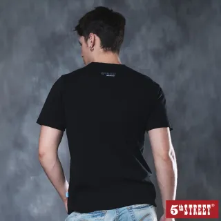 【5th STREET】22SS夏季新品 男舊金山標示短袖T恤-黑色