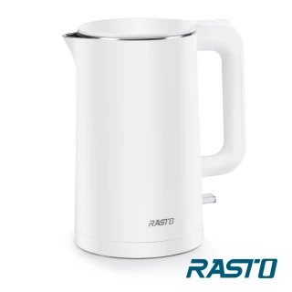 【RASTO】雙層防燙1.7公升不銹鋼快煮壺AE1