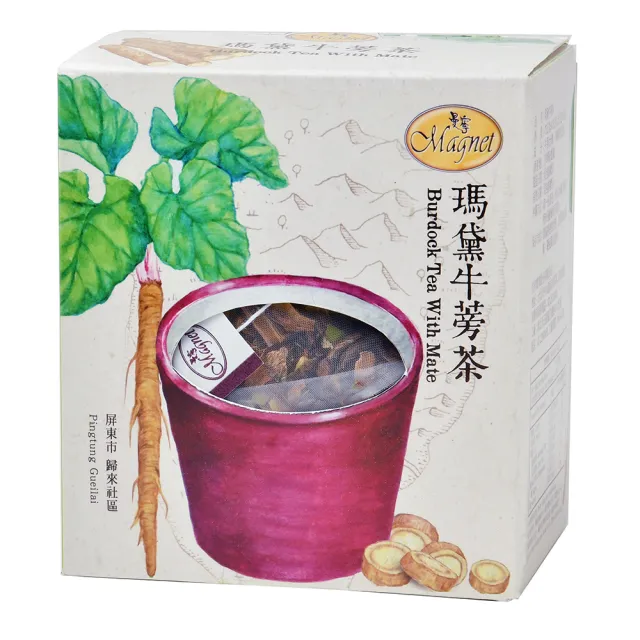 【曼寧】台灣瑪黛牛蒡茶包x1盒(5gx15入/盒)