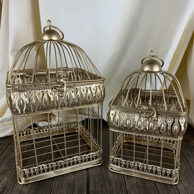 園藝世界 鐵製鳥籠 大 小 圓鳥籠方鳥籠 Momo購物網 雙11優惠推薦 22年11月