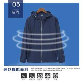 【Billgo】【SGS認證】抗UV XL-8XL加大冰涼感防曬外套 男運動戶外防風速乾衣 5色(彈性、抗UV、極輕防風)