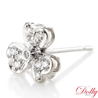 【DOLLY】14K金 0.20克拉鑽石耳環