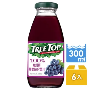 【Tree Top 樹頂】100%葡萄綜合果汁300ml*6入