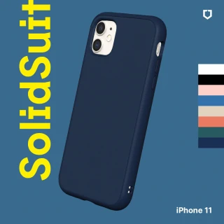 【RHINOSHIELD 犀牛盾】iPhone 11 6.1吋 SolidSuit 經典防摔背蓋手機保護殼(獨家耐衝擊材料 原廠出貨)