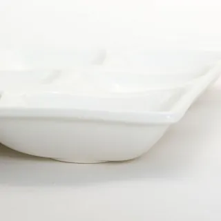 【NITORI 宜得利家居】九格盤 JXA733-01 白色系餐具(白色系餐具)