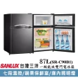 【SANLUX 台灣三洋】87公升一級能效雙門冰箱(SR-C90B1)