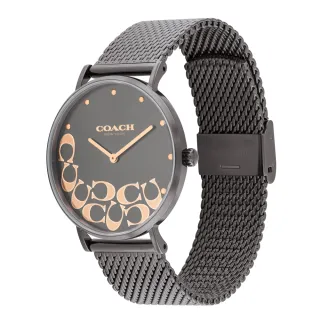 【COACH】設計款logo面盤米蘭帶腕錶36mm(14503825)