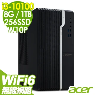 【Acer 宏碁】VS2670G 無線文書電腦 i3-101008G256SSD+1TBWIFI6W10P(四核心商用電腦)