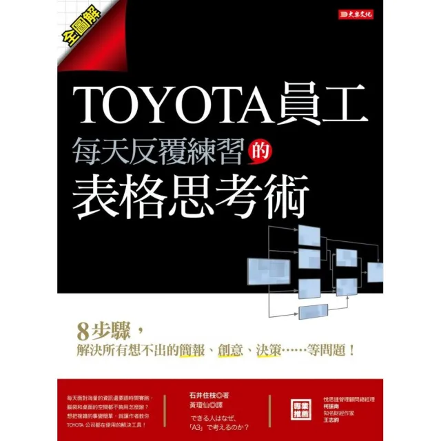 Toyota員工每天反覆練習的表格思考術 8步驟 解決所有想不出的簡報 創意 決策 等問題 Momo購物網 好評推薦 23年1月