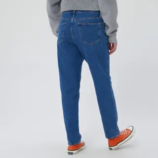 【GAP】男裝 復古休閒寬鬆牛仔褲(695968-藍色)