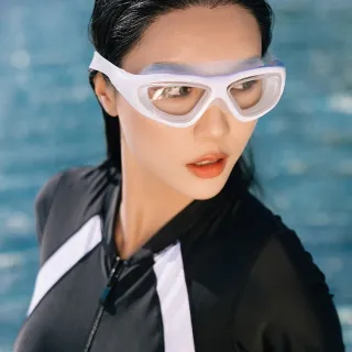 【OMG】防水防霧高清泳鏡 大鏡框專業游泳眼鏡 蛙鏡 潛水鏡