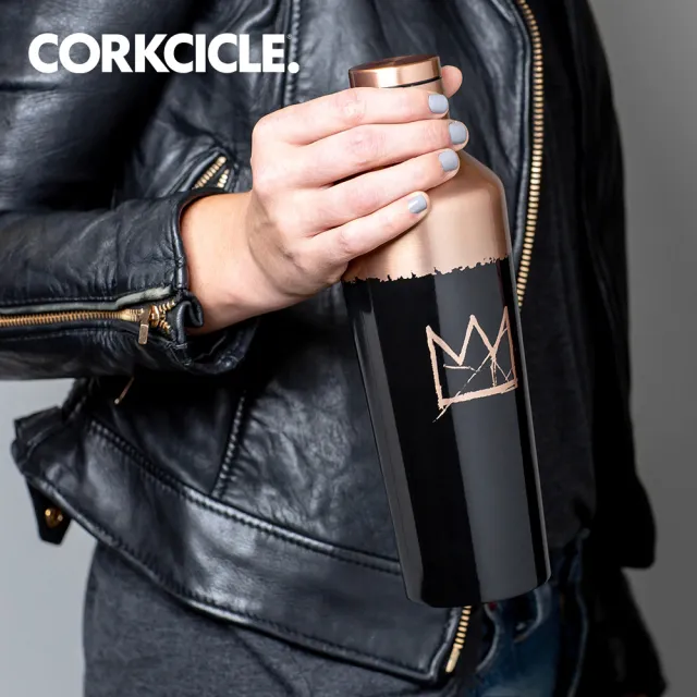 【CORKCICLE 酷仕客】Basquiat設計師聯名系列三層真空易口瓶/保溫瓶470ml(買一送一)