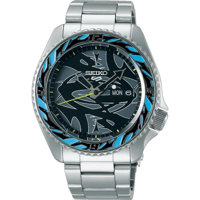 【SEIKO 精工】黑標 5s 5Sports x GUCCIMAZE 藝術家聯名機械錶(SRPG65K1/4R36-09Y0D)